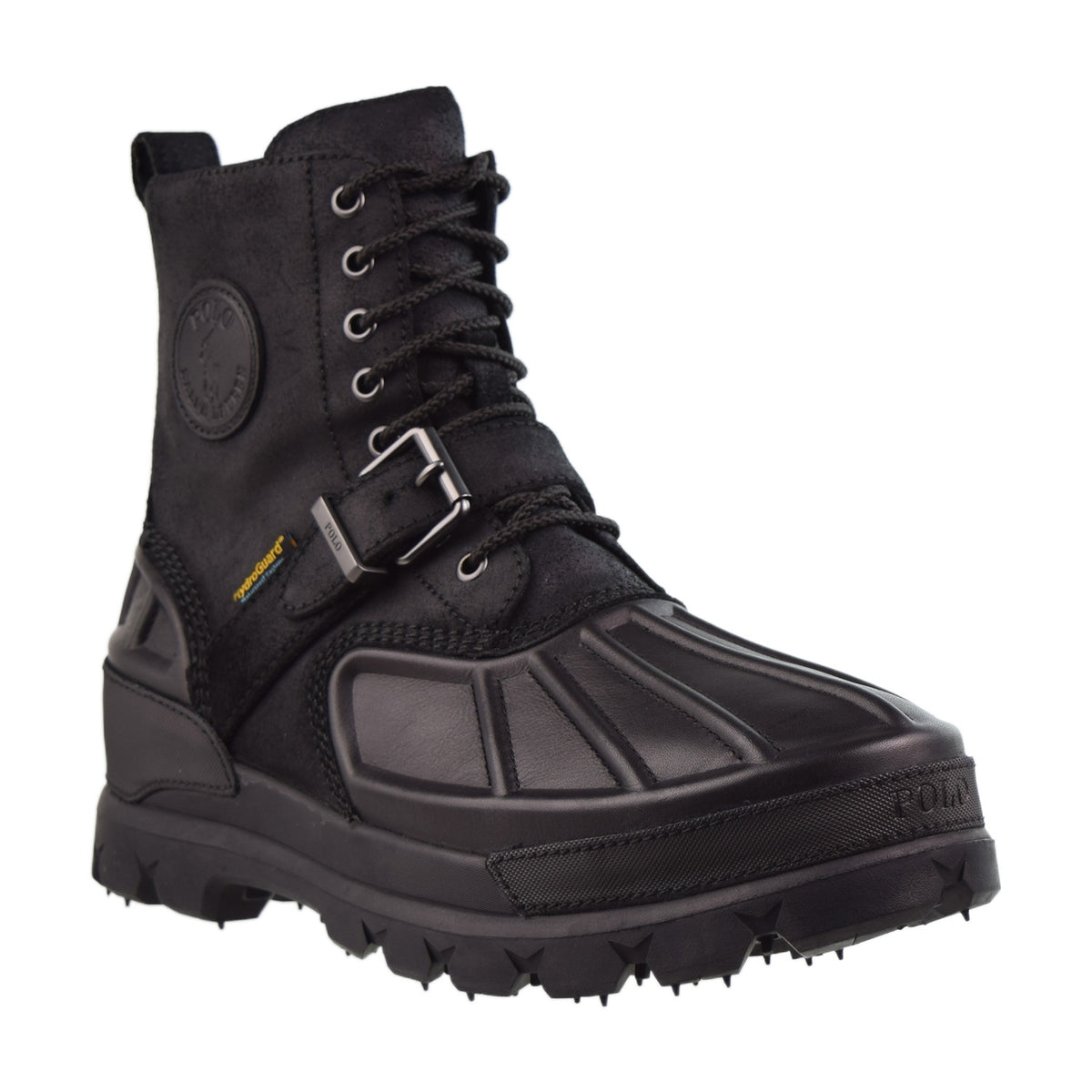 Polo Ralph Lauren Oslo High Leather Men's Nubuck Boot Black