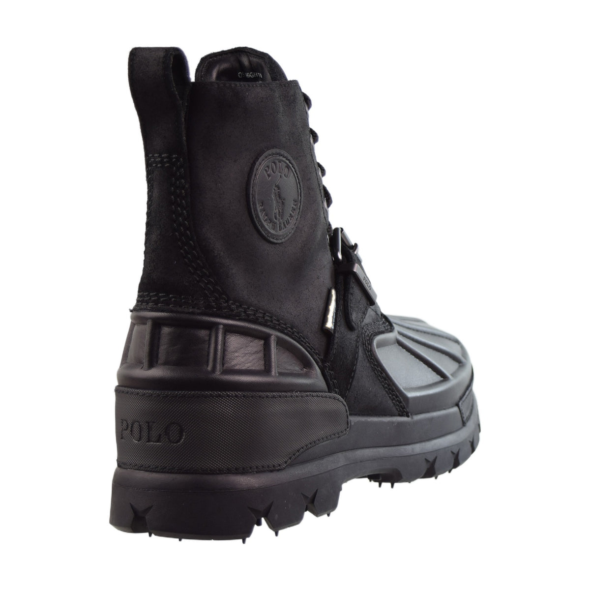 Polo Ralph Lauren Oslo High Leather Men's Nubuck Boot Black