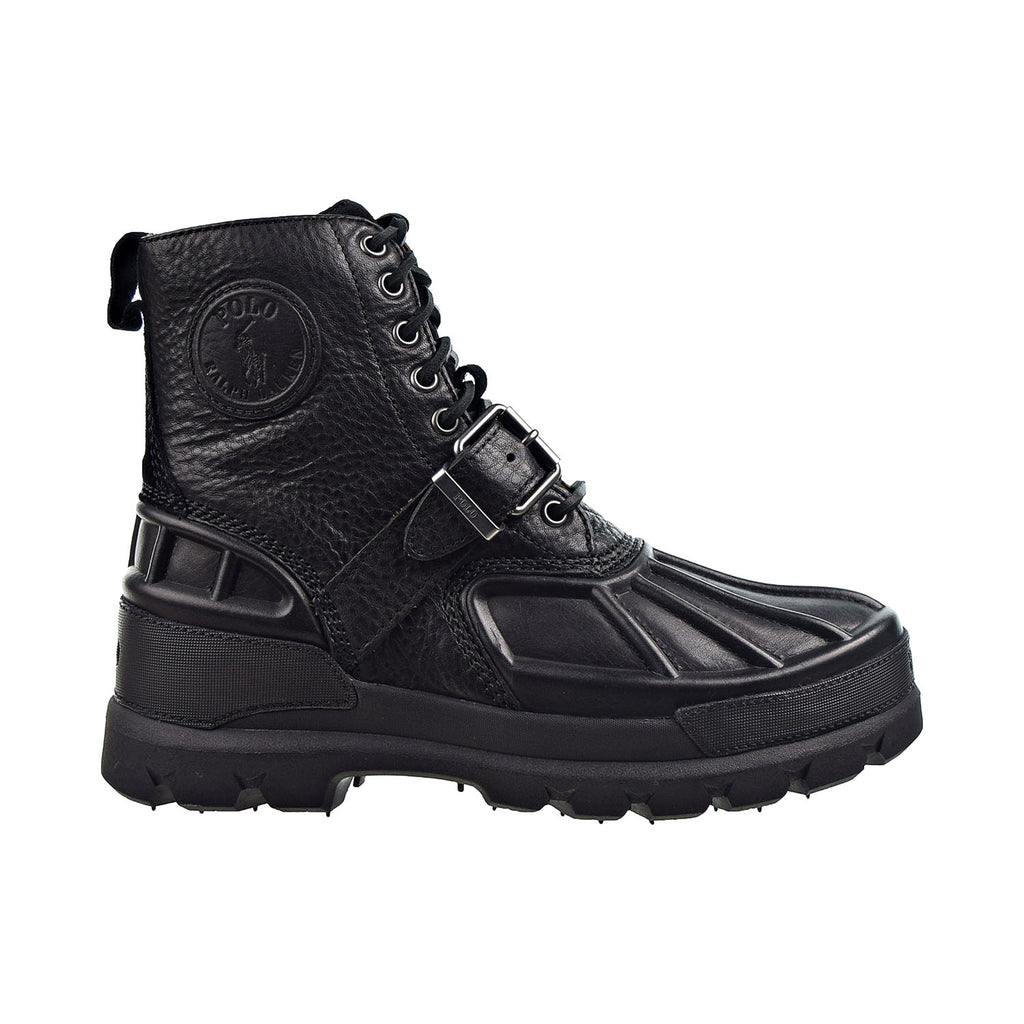 Polo Ralph Lauren Oslo High Men's Boots Oiled Leather Black