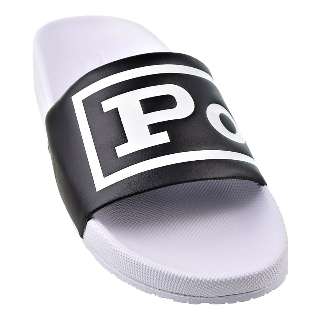 Polo Ralph Lauren Cayson Logo Men's Slides White-Black