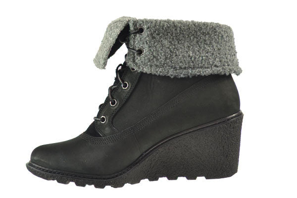 iets als wandelen Timberland Earthkeepers Amston Roll Top Women's Boots Black