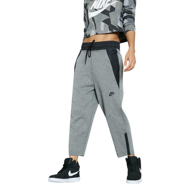 Nike Sportswear Tech Fleece Women's Crop Pants Carbon Heather-Black