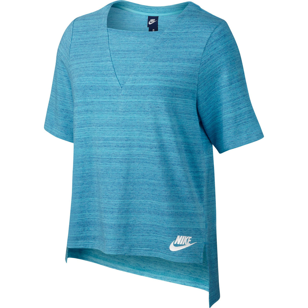 Nike Sportswear Advance 15 Women's T-Shirt Blue/White