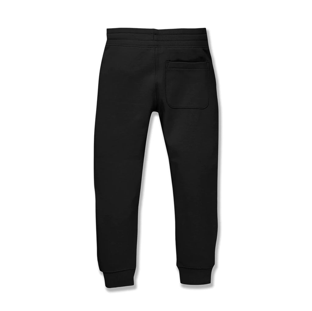 BASIC PLUSH JOGGER PANTS - Black