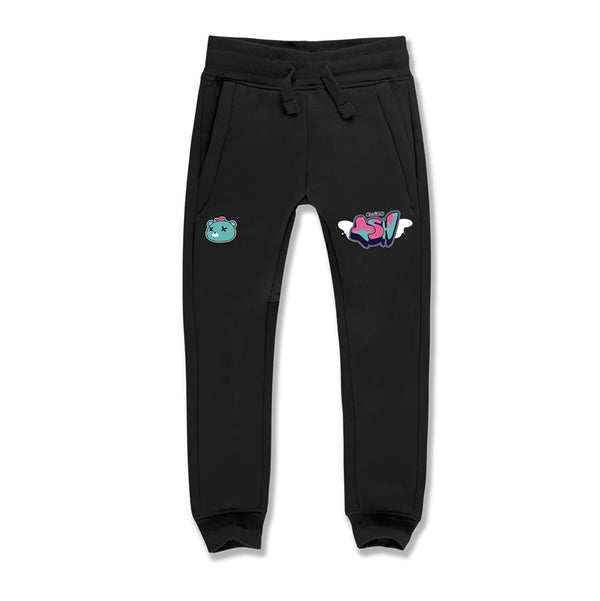 Jordan Craig Little Kids' OG Plush Jogger Sweatpants Black 8448k-black (Size 2)