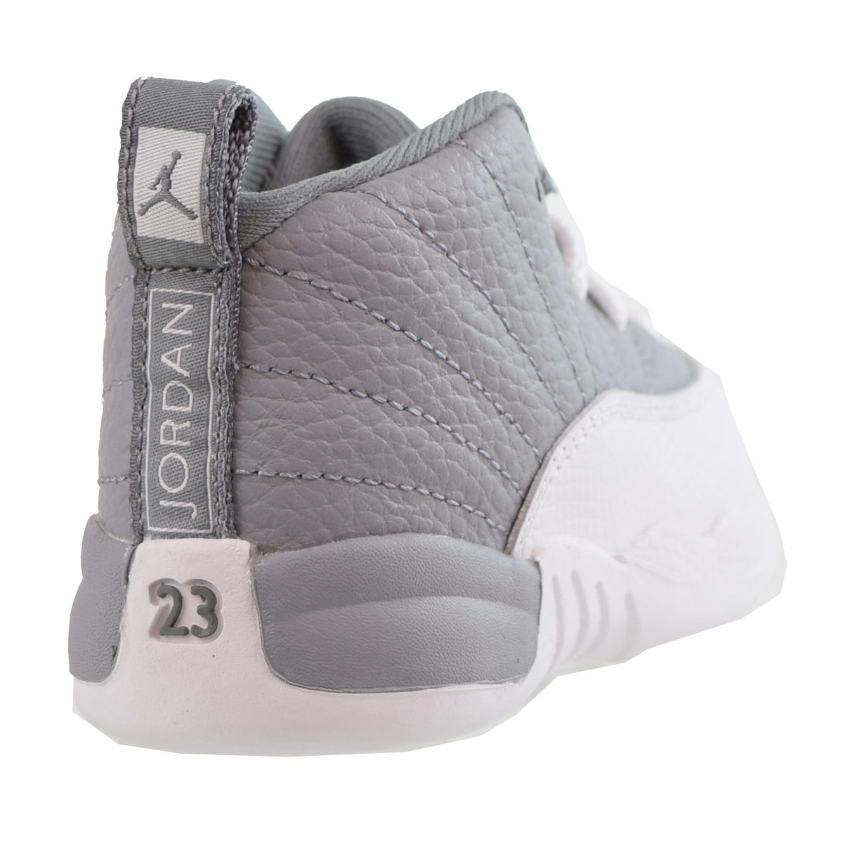 Air Jordan Retro 12 (TD) Toddlers Shoes Stealth-White-Cool Grey 