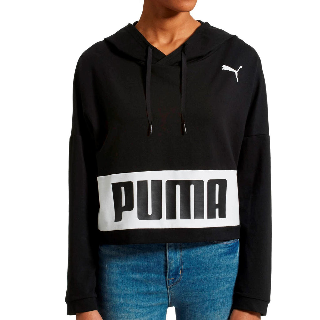 Puma Women's Training Urban Sports Hoodie Black/White