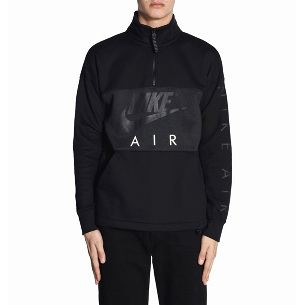 Nike Air Sportswear Men's Half Zip Sweatshirt Black-Anthracite