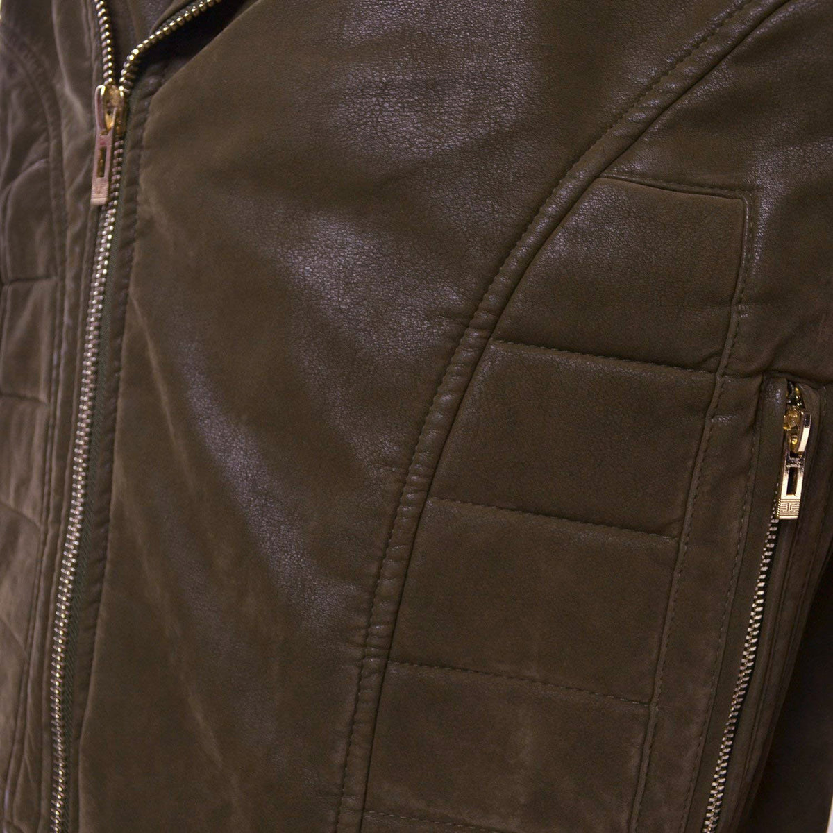 Jordan Craig Suede Biker Men's Moto Jacket Espresso Brown