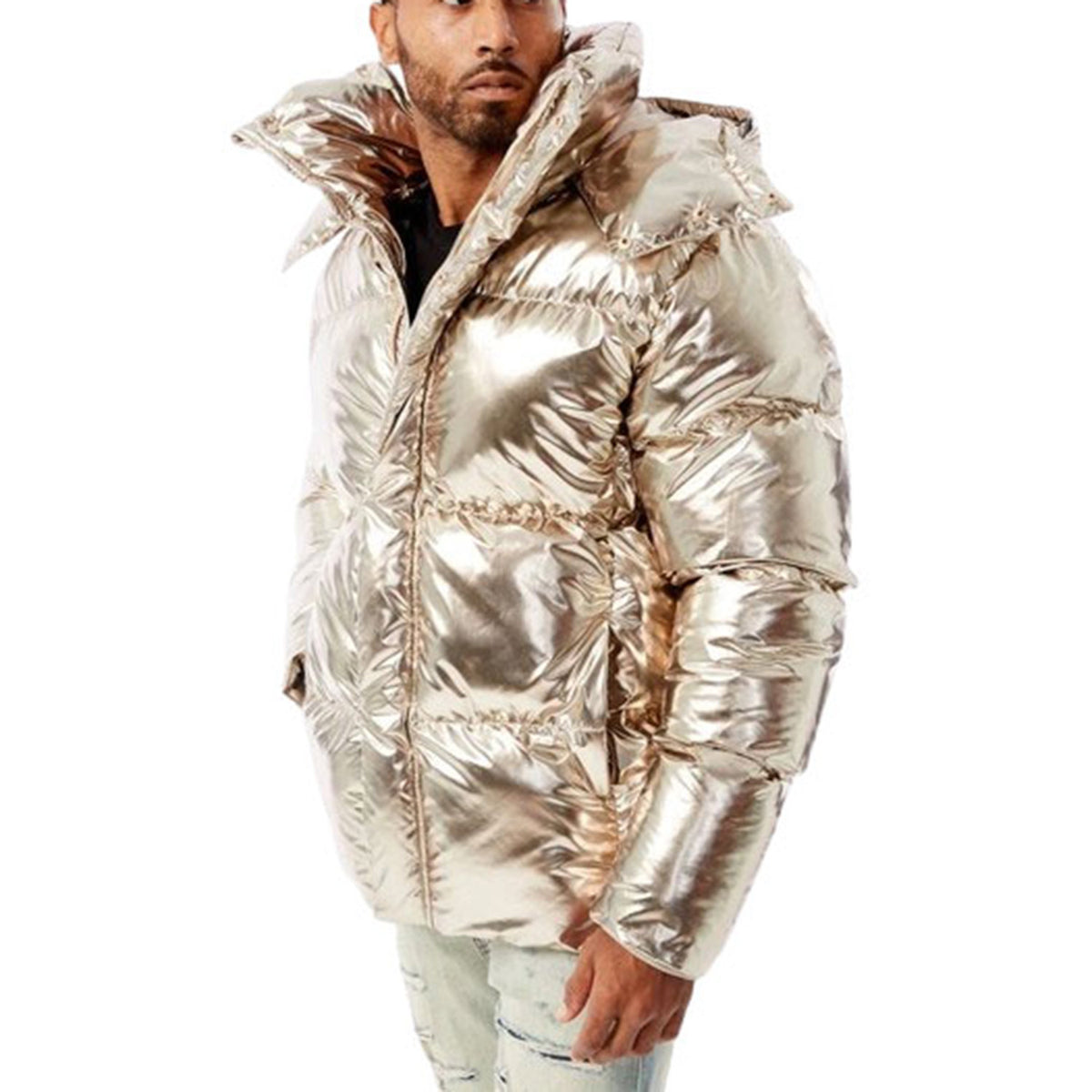 Jordan Craig Toronto Bubble Men's Jacket Metallic Gold 