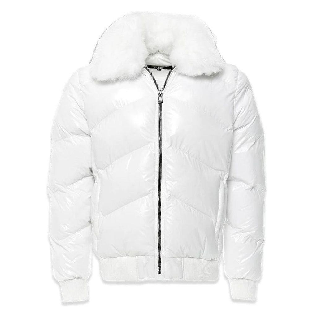 Grey Men's Puffer Jackets - Clothing