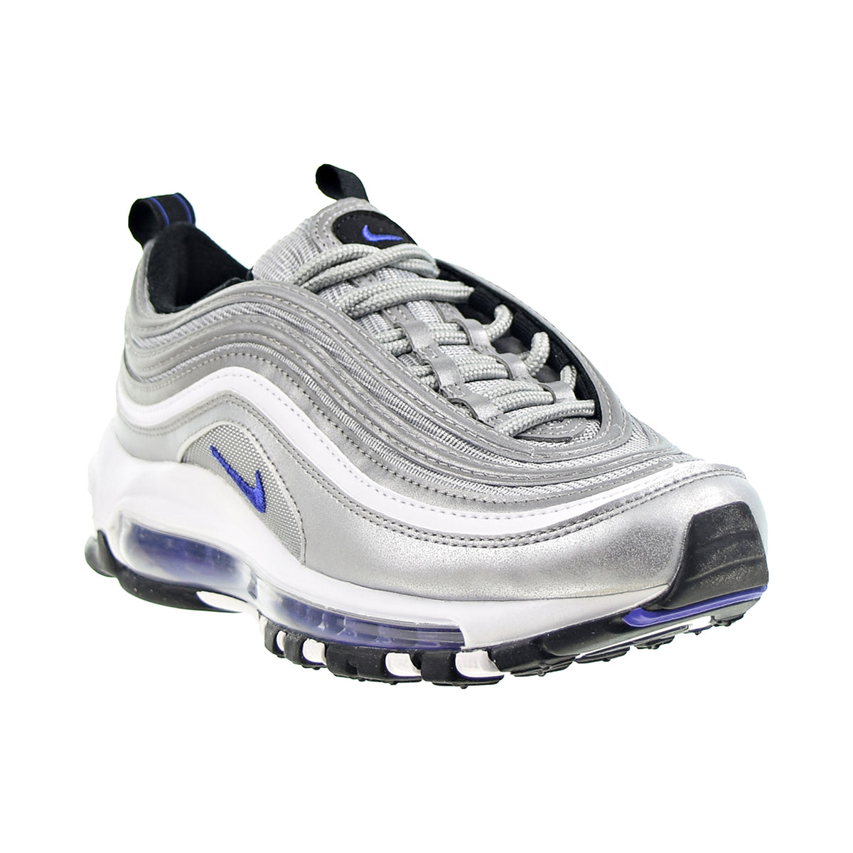 Nike Air Max 97 (GS) Big Kids' Shoes Metallic Silver-Persian Violet