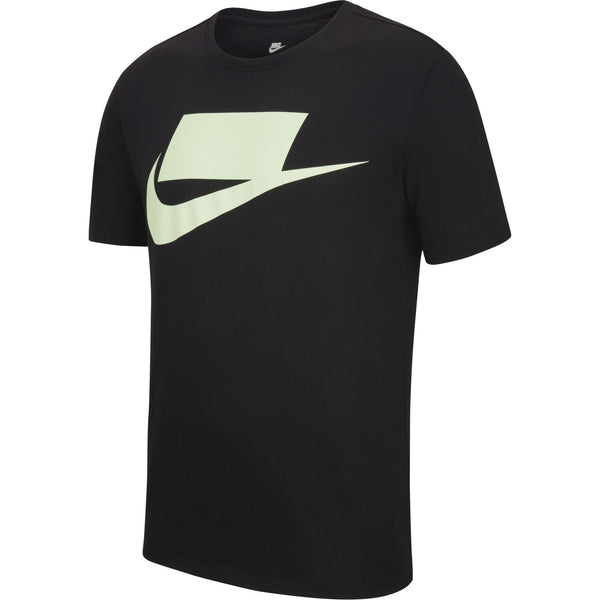 Nike Logo Sportswear Men's Tee Black-Barely Volt 