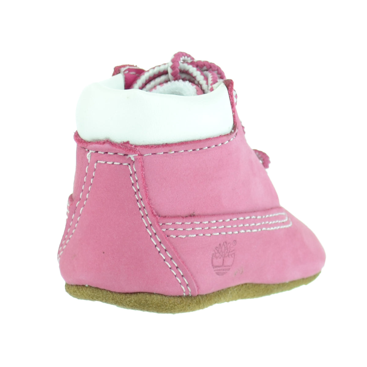 Timberland Crib Booties And Hat Set Infant Toddlers Baby Pink/White