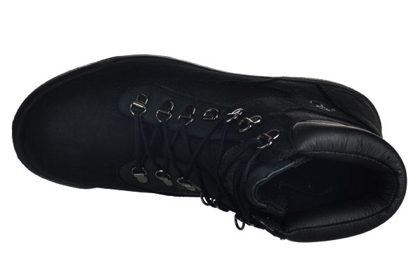 Timberland Men's 6 Inch Field Boots Outdoor Shoes Black Nubuck Rubber Sole