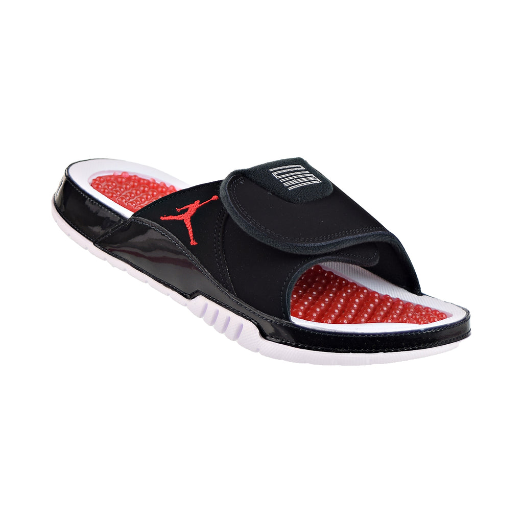 Jordan Mens Hydro XI Retro "Bred" Men's Slides Black-Varsity Red