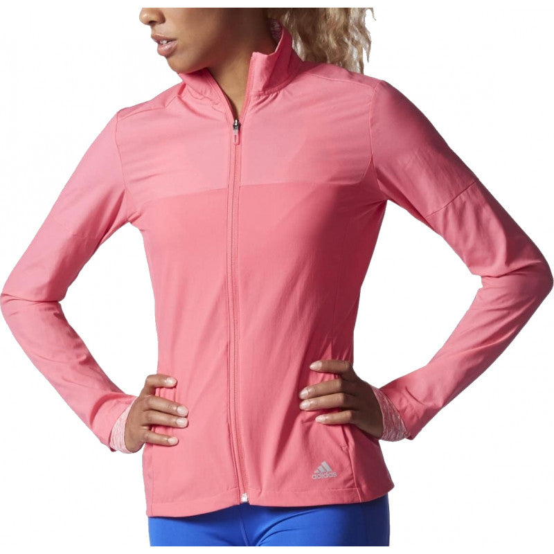 Adidas Women's Running Supernova Storm Jacket Pink