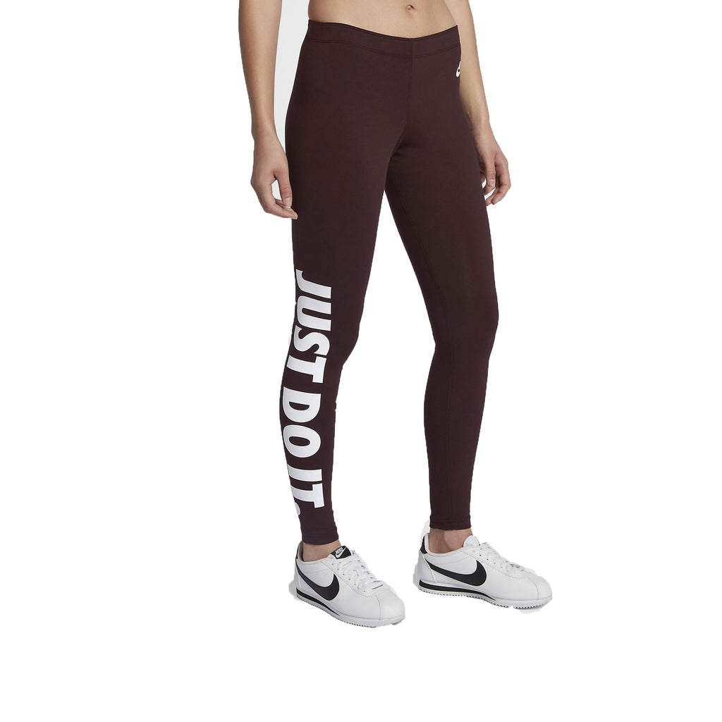 Nike Leg A See Leggings Burgundy Nike Leg-A-See Just Do It Women's