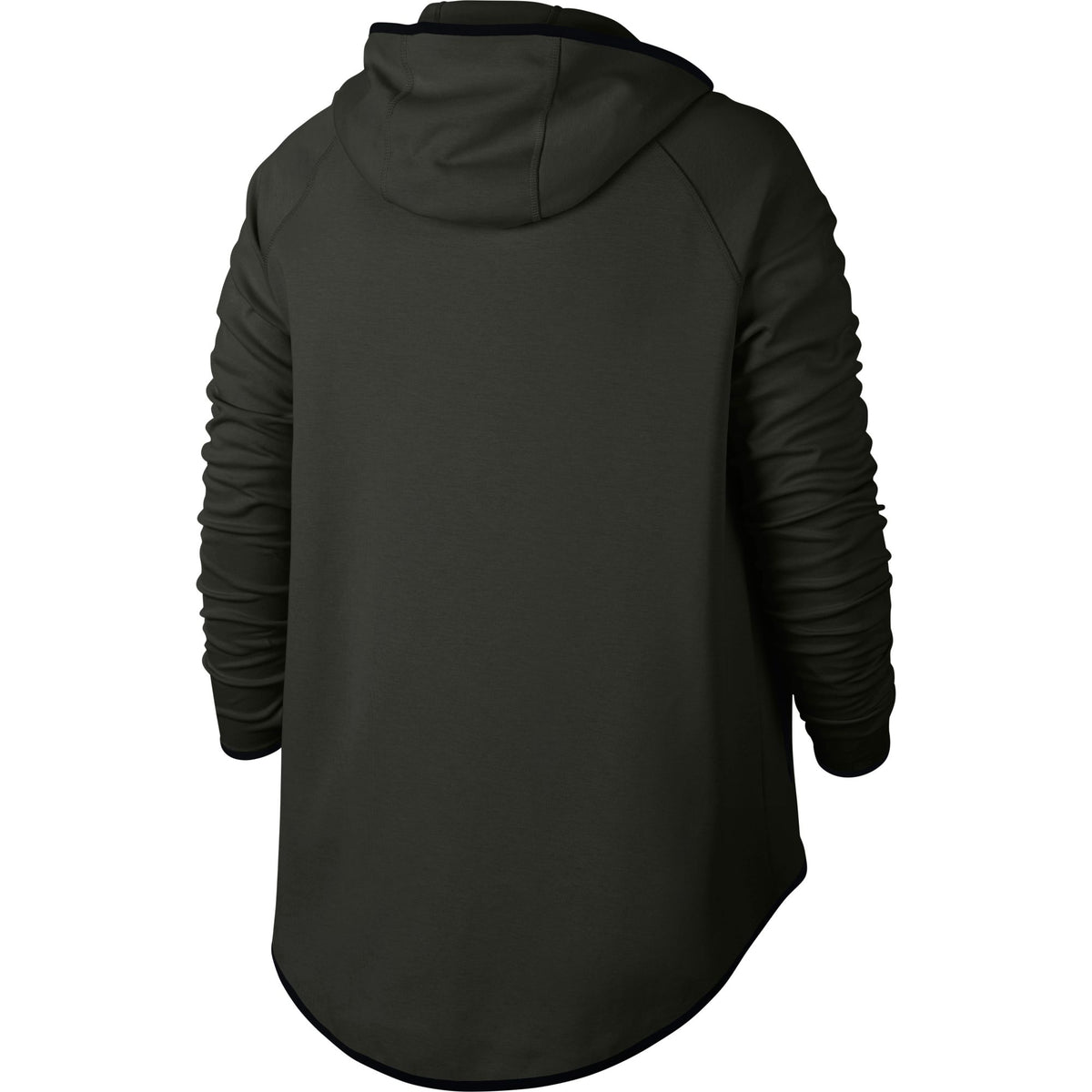 Nike Tech Fleece Full Zip Cape Women's Hoodie Olive-Black