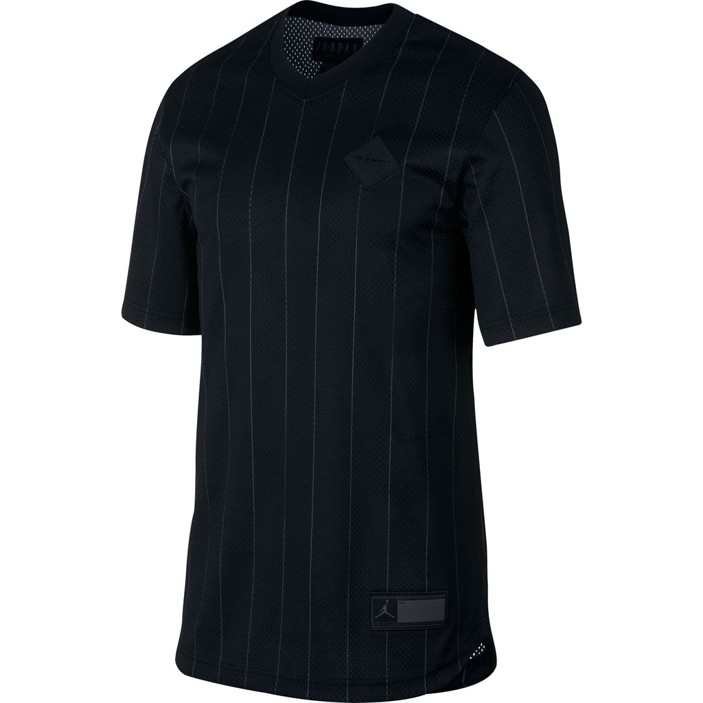 Air Jordan Retro 9 Men's Sportswear Jersey Shirt Black/Grey