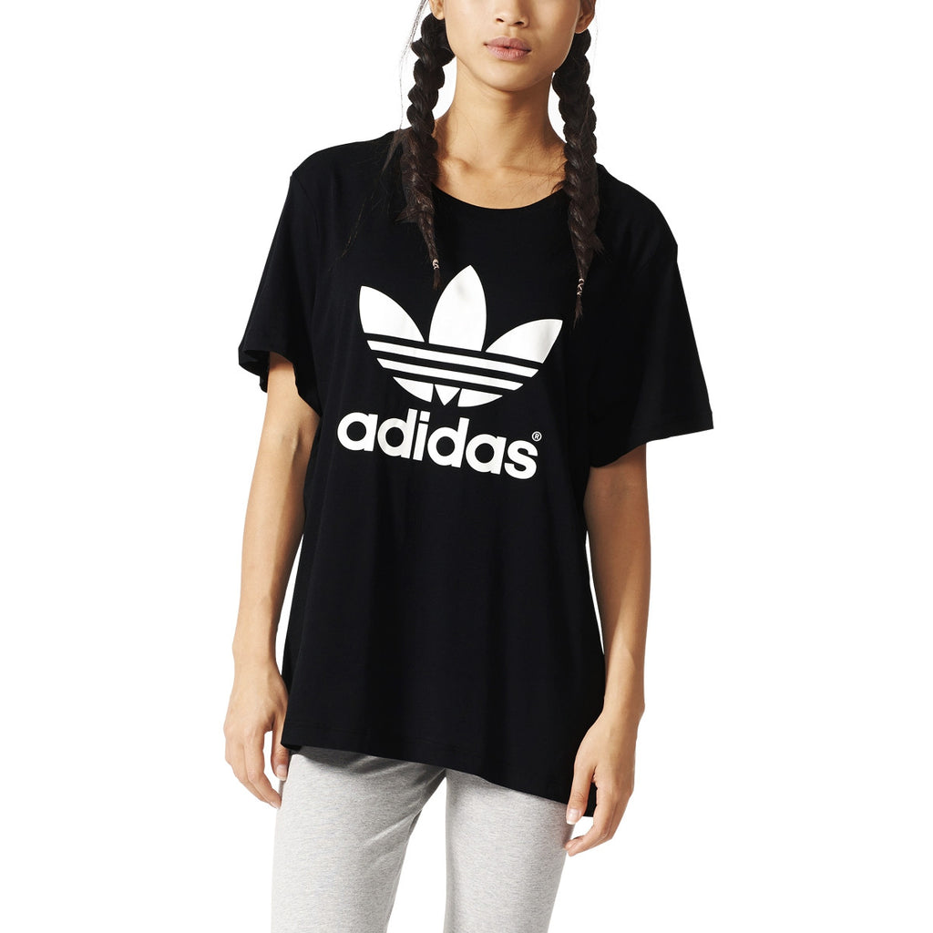 Adidas Originals Boyfriend Trefoil Women's T-Shirt Black/White