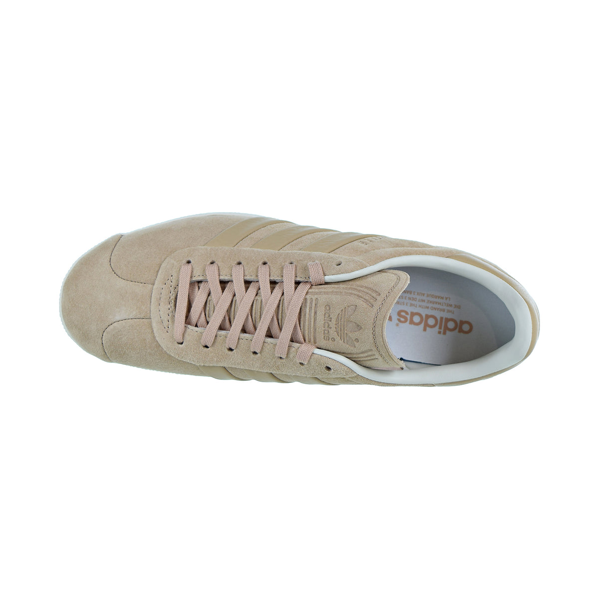 Adidas Gazelle Stitch-And-Turn Men's Shoes Pale Nude/Pale Nude/Off White