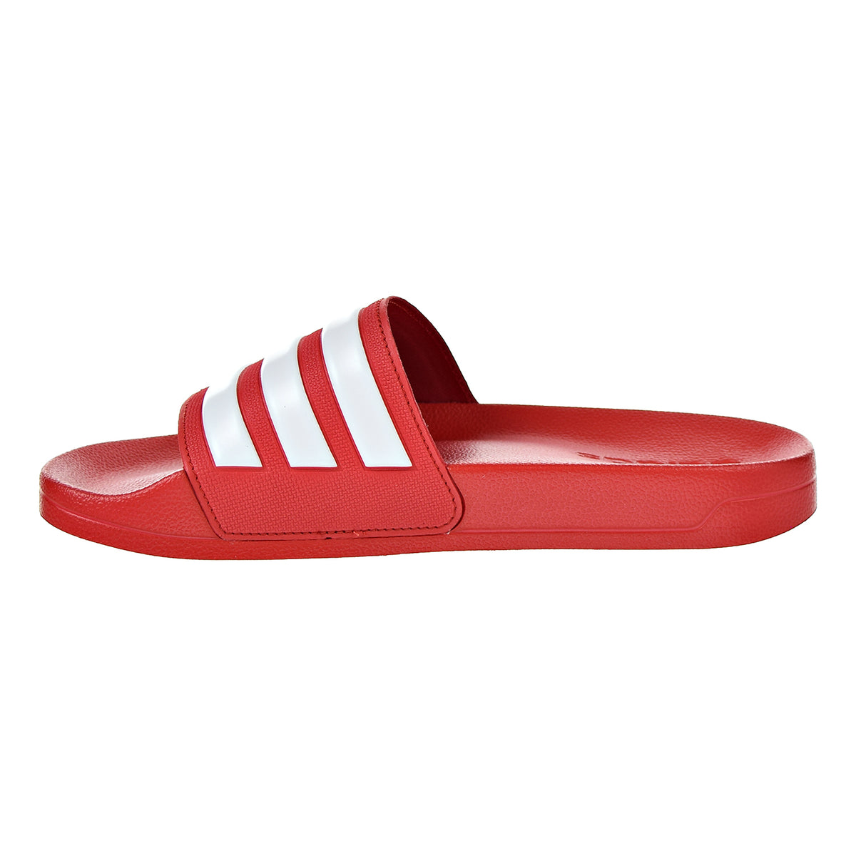 Adidas Adilette Cloudfoam Mens Slides Scarlet/White