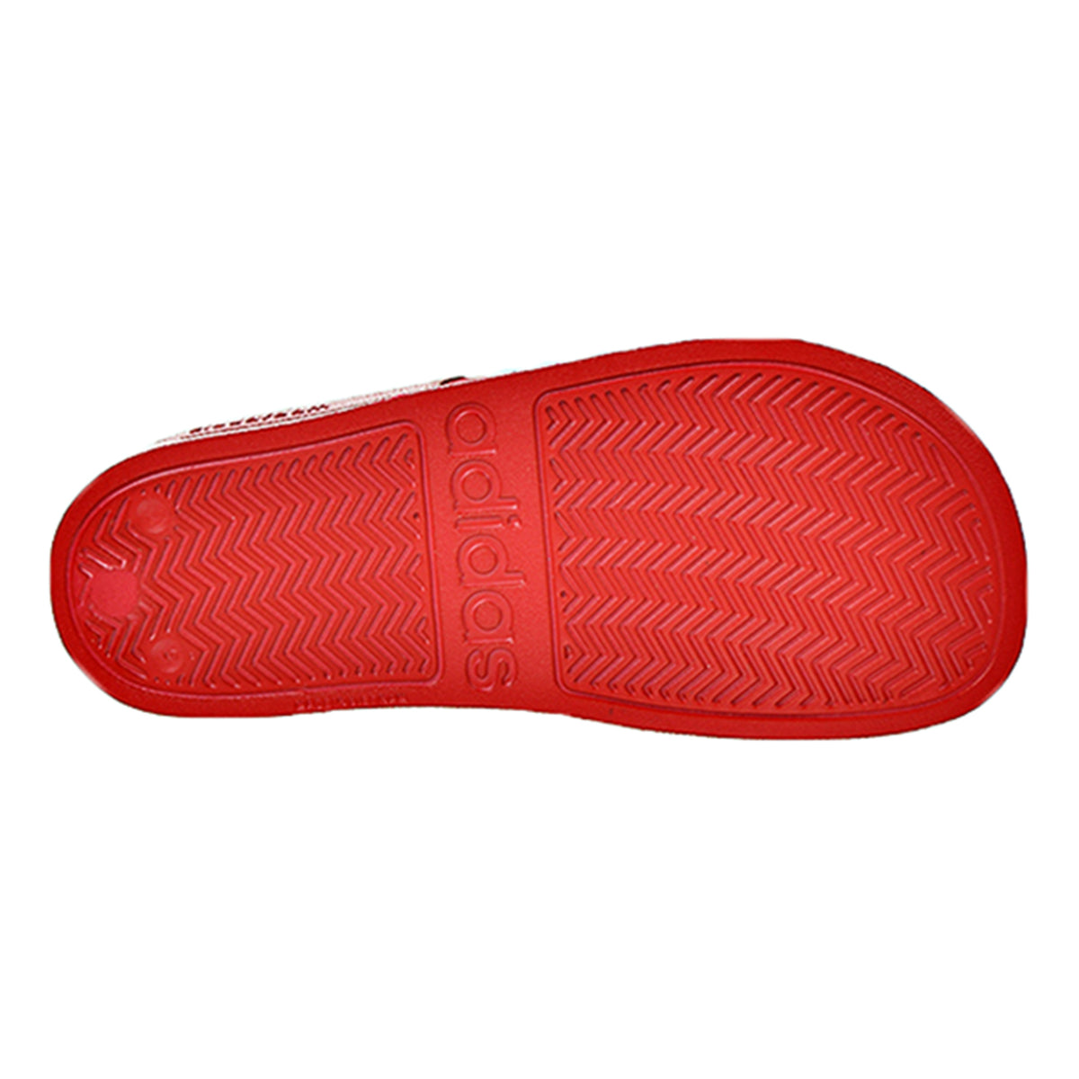 Adidas Adilette Cloudfoam Mens Slides Scarlet/White