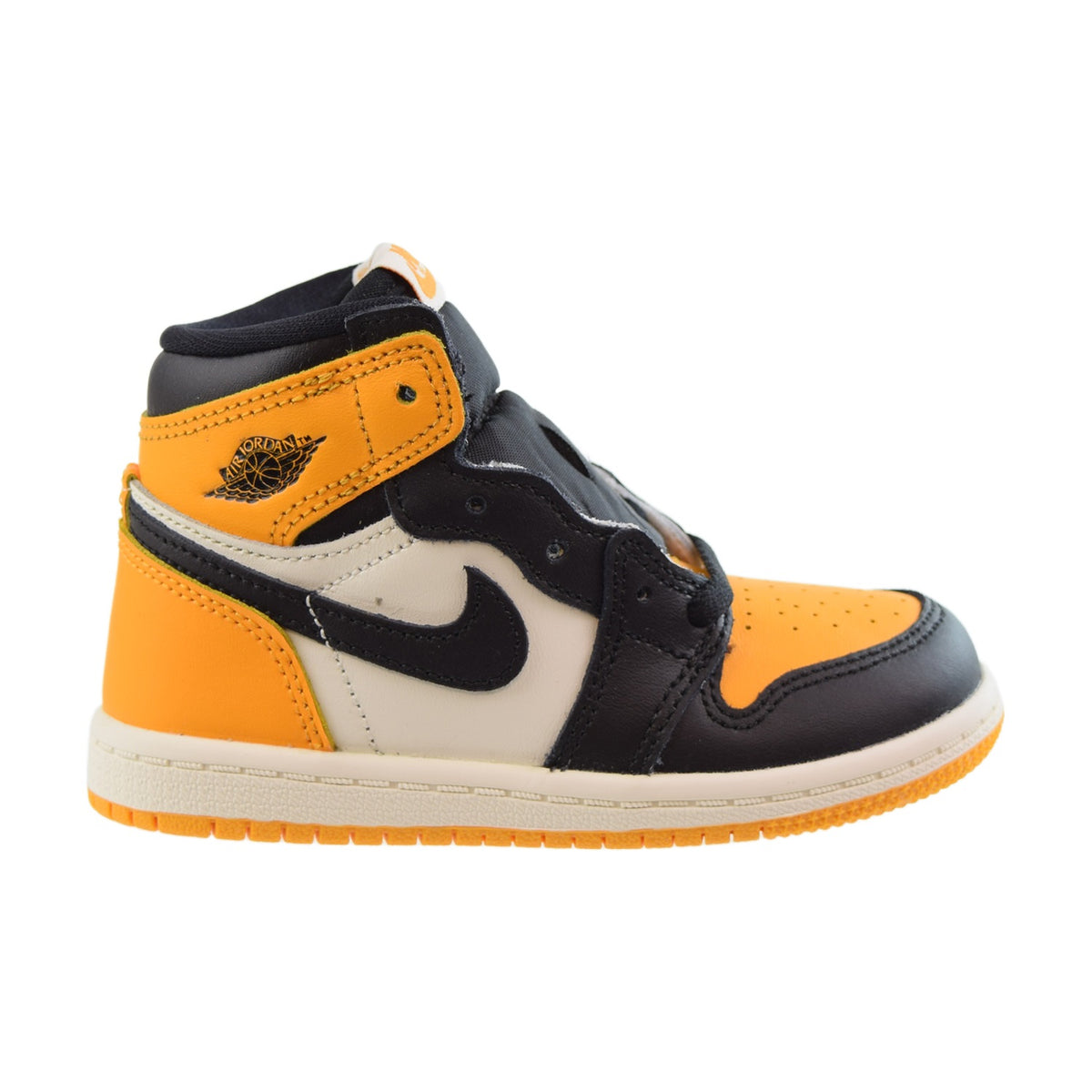Air Jordan Retro 1 High OG (TD) Toddlers Shoes Taxi-Black-Sail