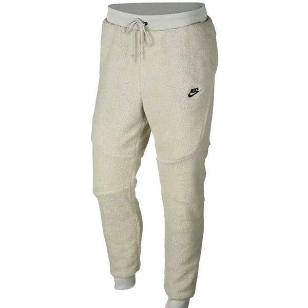 Nike Men's Sportswear Tech Fleece Sherpa Joggers Pants Light Bone aq2769-072