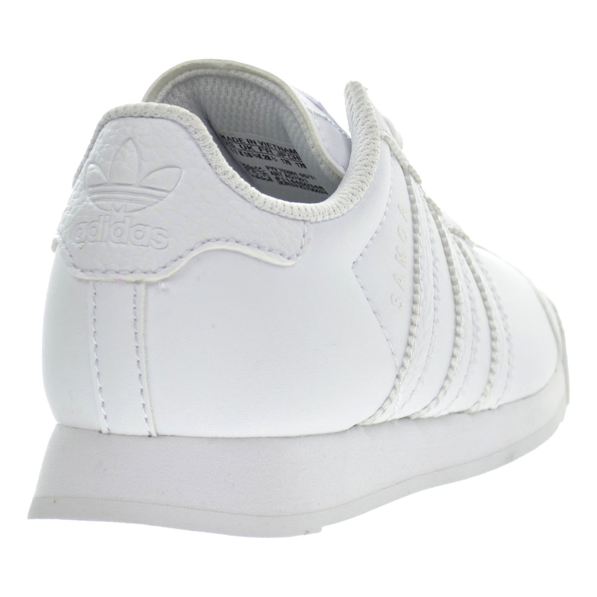 Adidas Samoa C Little Kid's Shoes White/White/Clear Grey