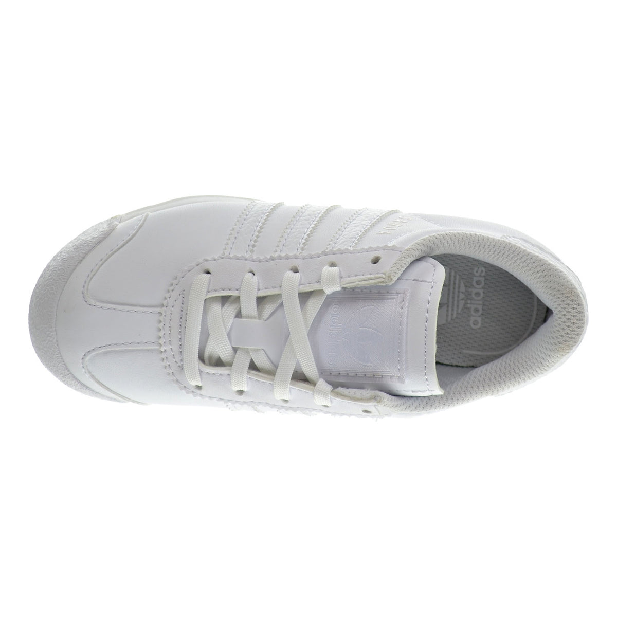 Adidas Samoa C Little Kid's Shoes White/White/Clear Grey