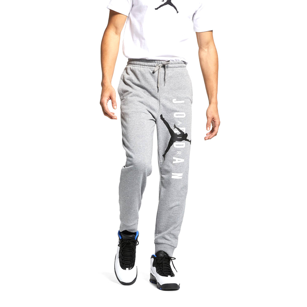 Jordan Men's Jumpman Air Fleece Pants Grey-White-Black