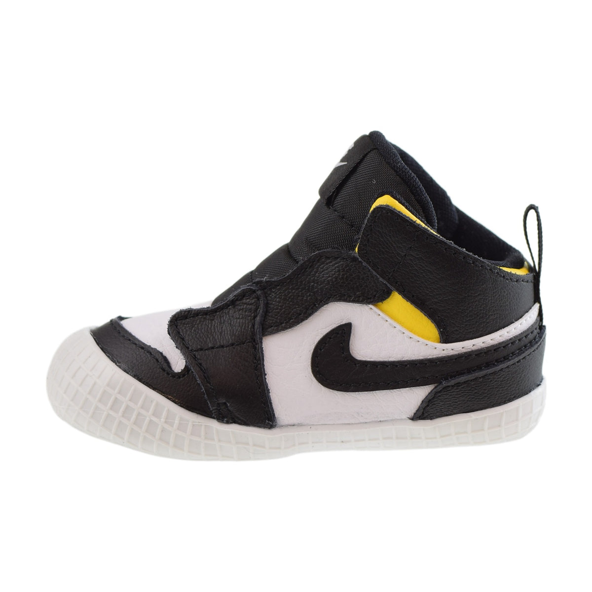 Jordan 1 Crib Bootie Black-White Varsity-Maize