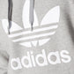 Adidas Originals Trefoil Men's Pull Over Hoodie Medium Grey Heather/White