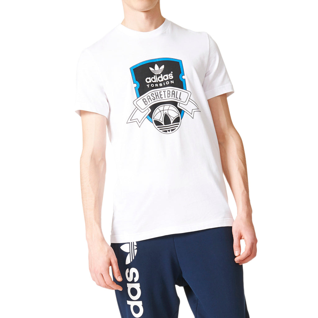 Adidas Originals Torsion Men's T-Shirt White/Blue/Black