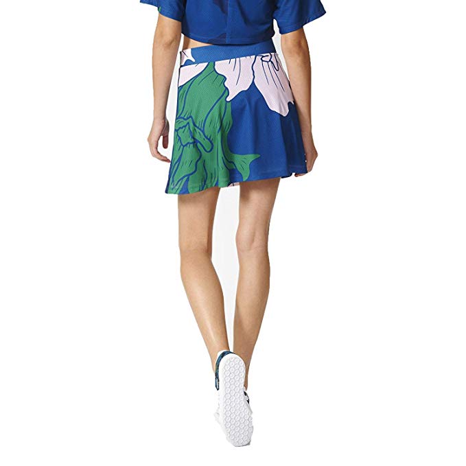 Adidas Originals Floral Engraving Women's Skirt Dmarin/Green/Clpink/Dkblue