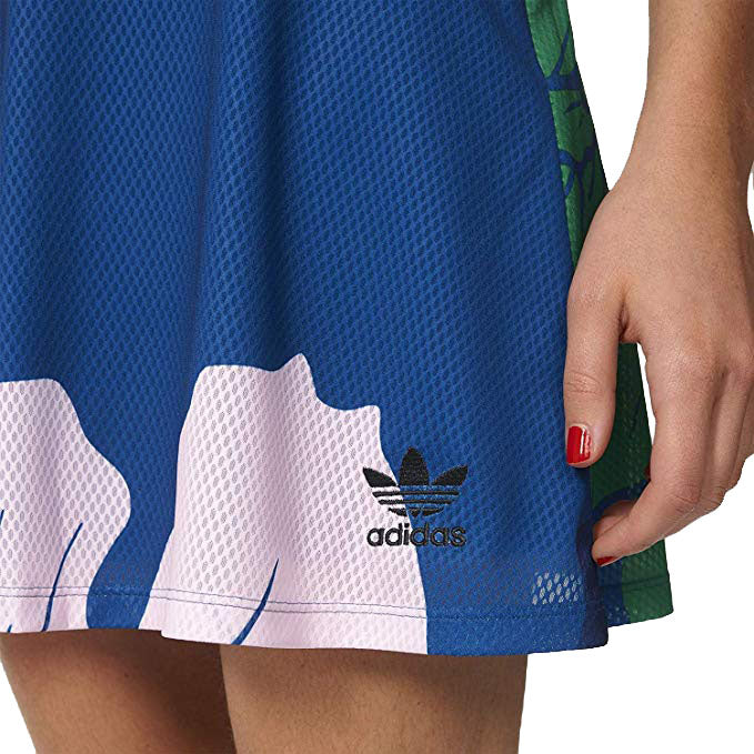 Adidas Originals Floral Engraving Women's Skirt Dmarin/Green/Clpink/Dkblue