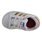 Adidas Superstar Toddler Shoes White-Metallic Gold-Blue-Scarlet