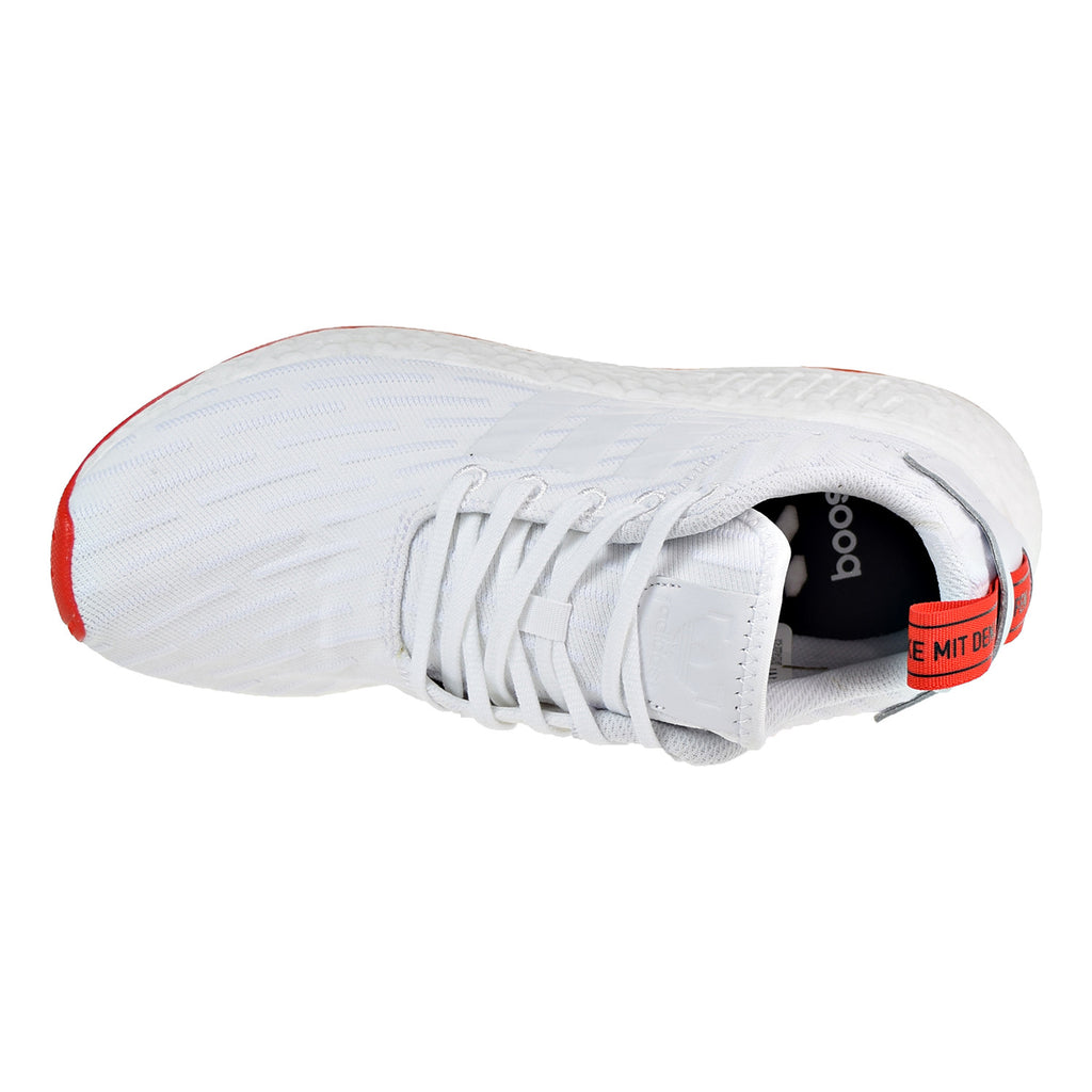 Adidas NMD_R2 Primeknit Men's Shoe White/Core Red