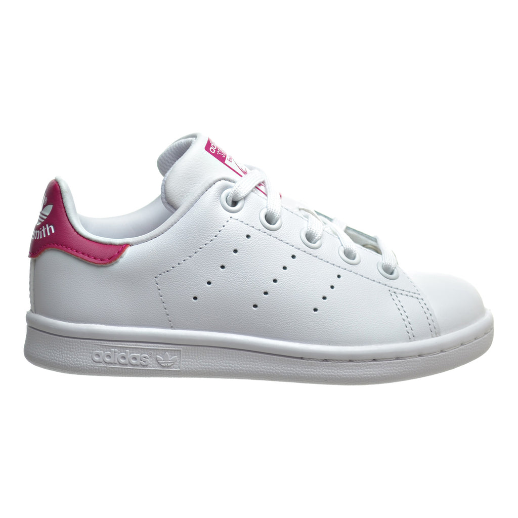 Adidas Stan Smith C Little Kid's Shoes White/White/Bold Pink