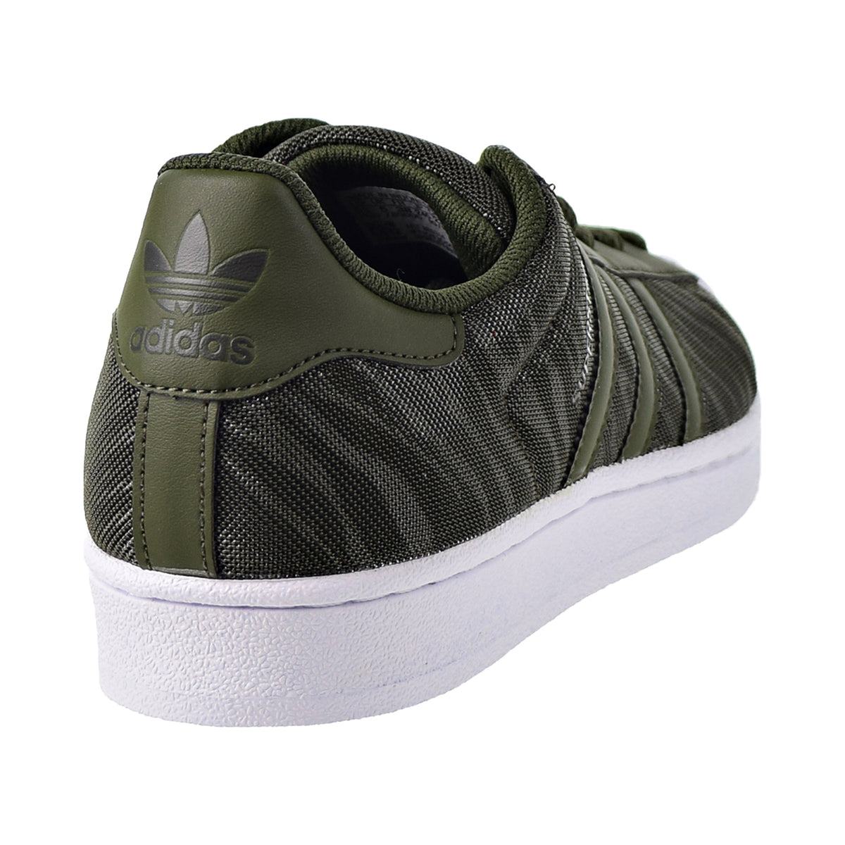 Adidas Superstar Glitter Mesh J Big Kids Shoes Night Cargo/Footwear White