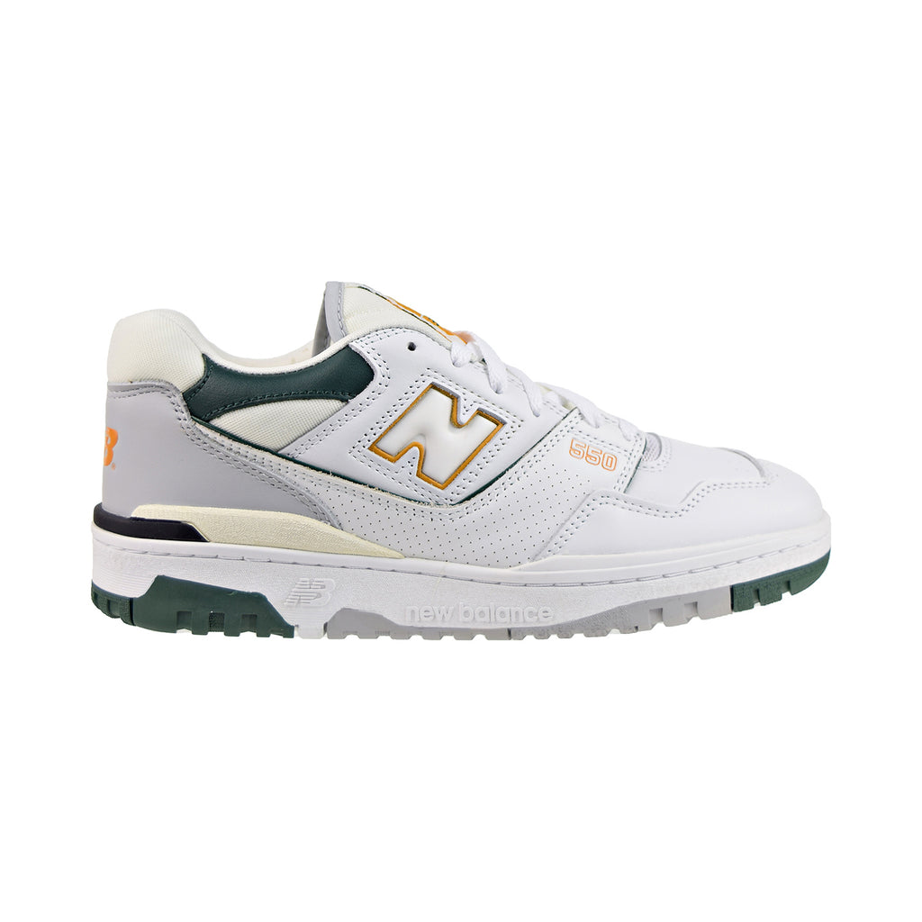 New Balance 550 Men's Shoes White-Nightwatch Green-Grey
