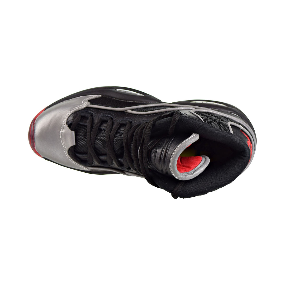 Reebok Question Mid A5 Jadakiss Big Kids Shoes Black/Silver Met/Red