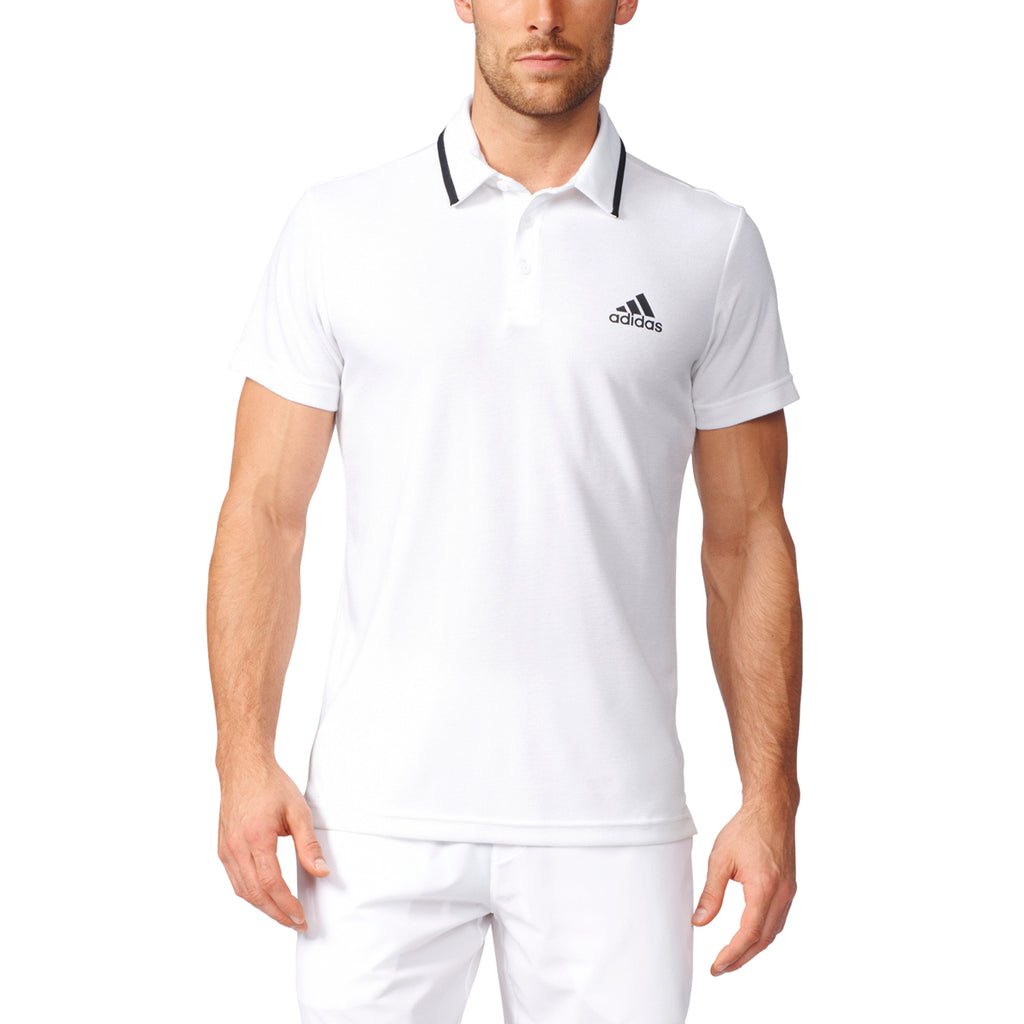 Adidas Men's Tennis Essex Polo Shirt White/Black