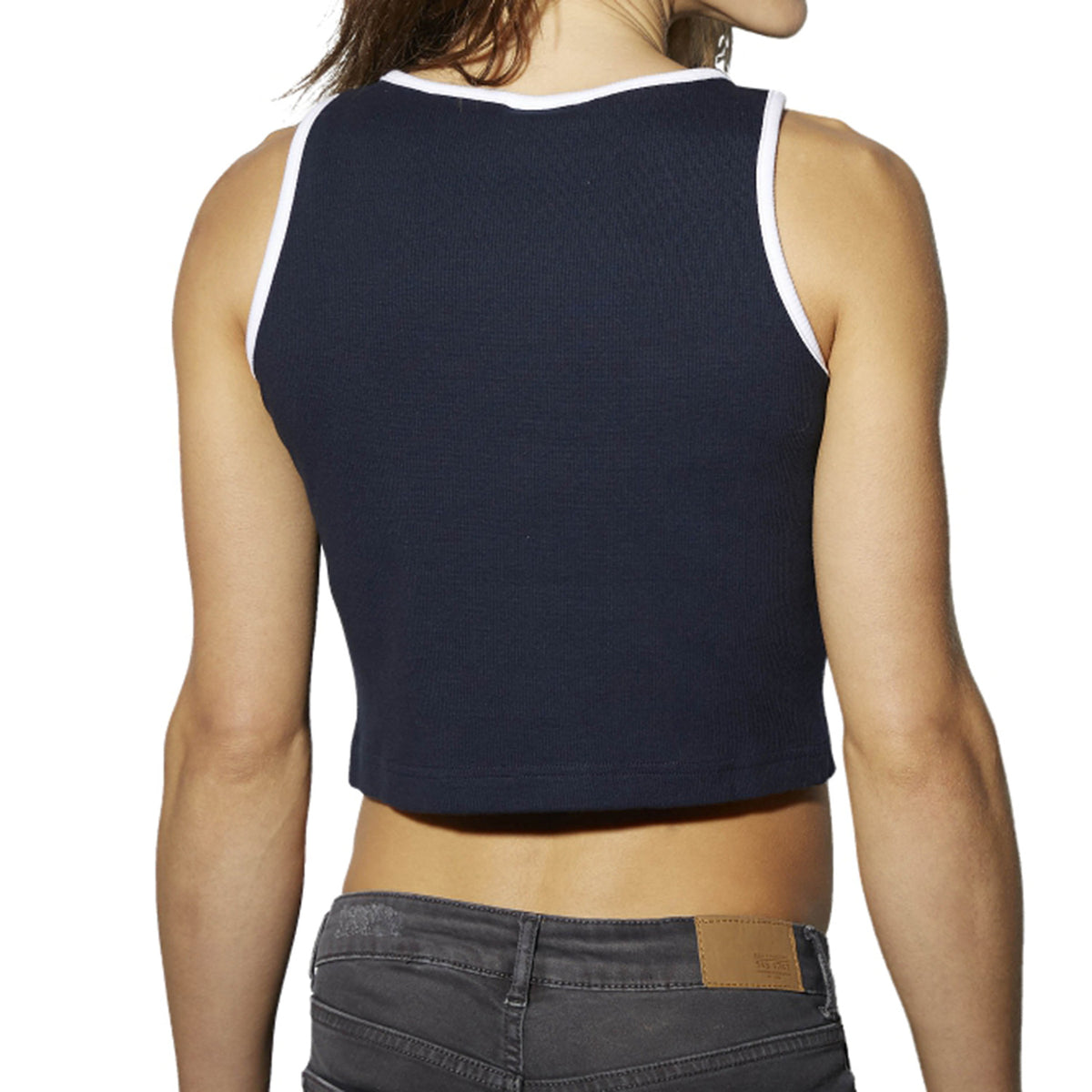 Reebok Athletic Casual Ribbed Women's Tank Top Navy/White