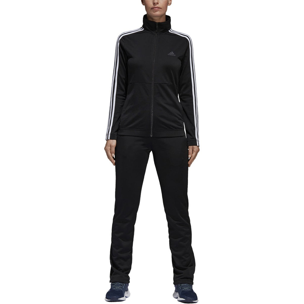 Adidas Back 2 Basic 3 Stripes Womens Track Jacket Black/White/Black
