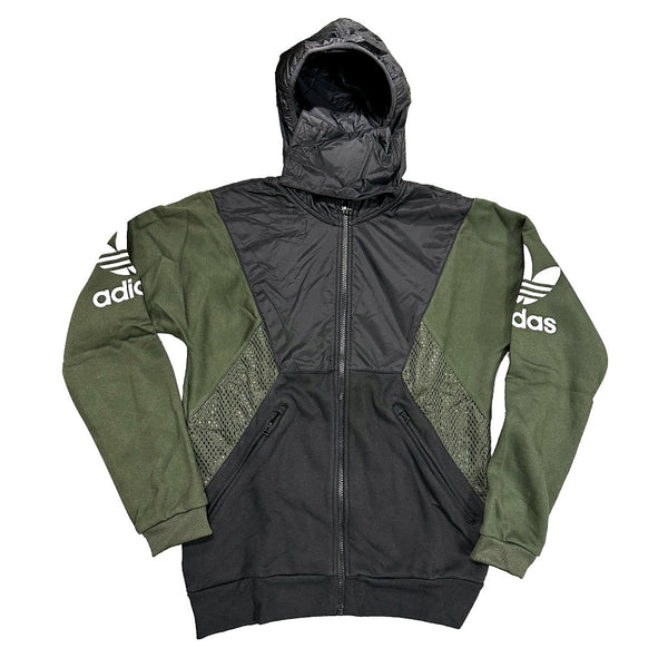 Adidas Teorado FZ Men's Hooded Jacket Black-Green 