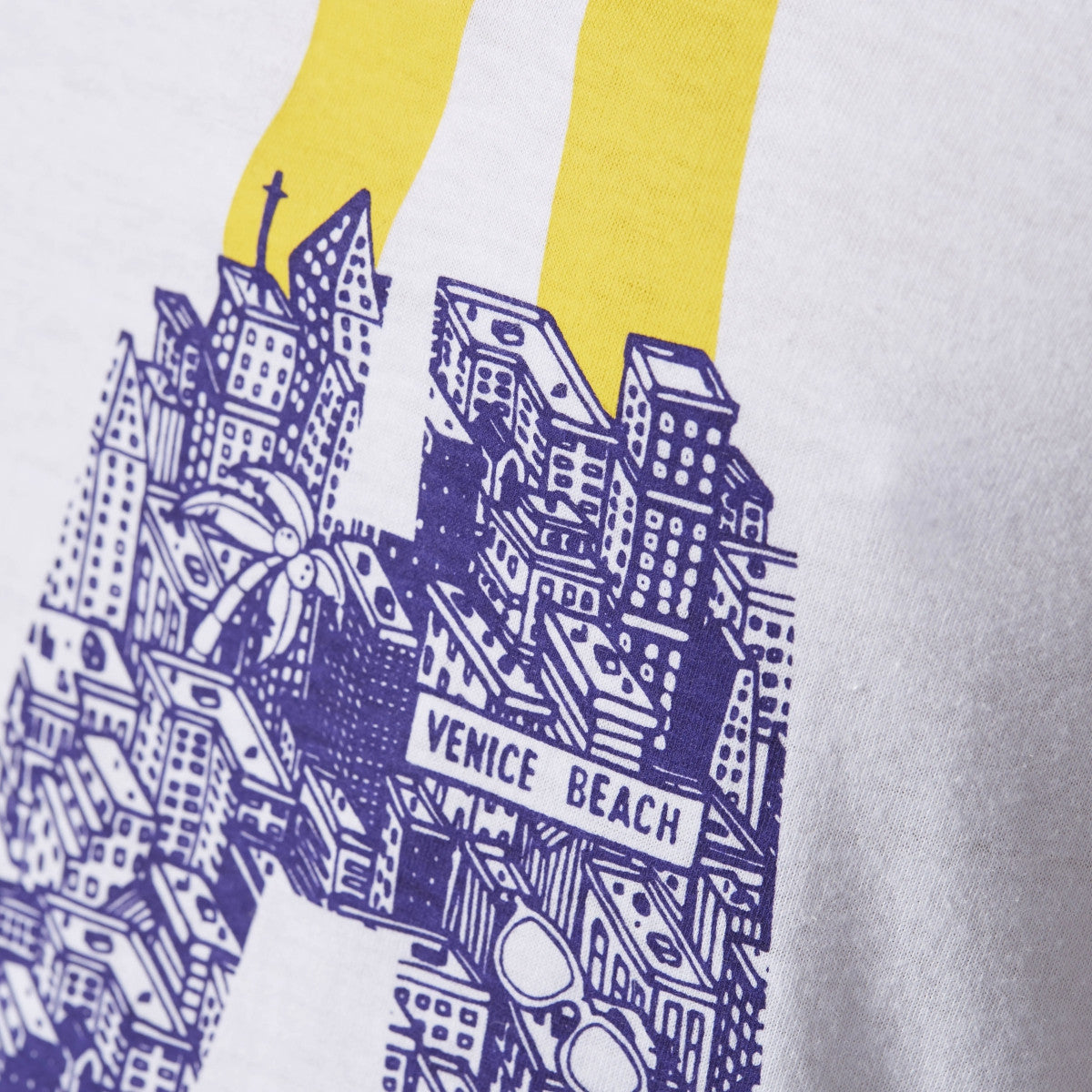 Adidas Originals Los Angeles Men's Training T-Shirt White/Sunshine/Purple