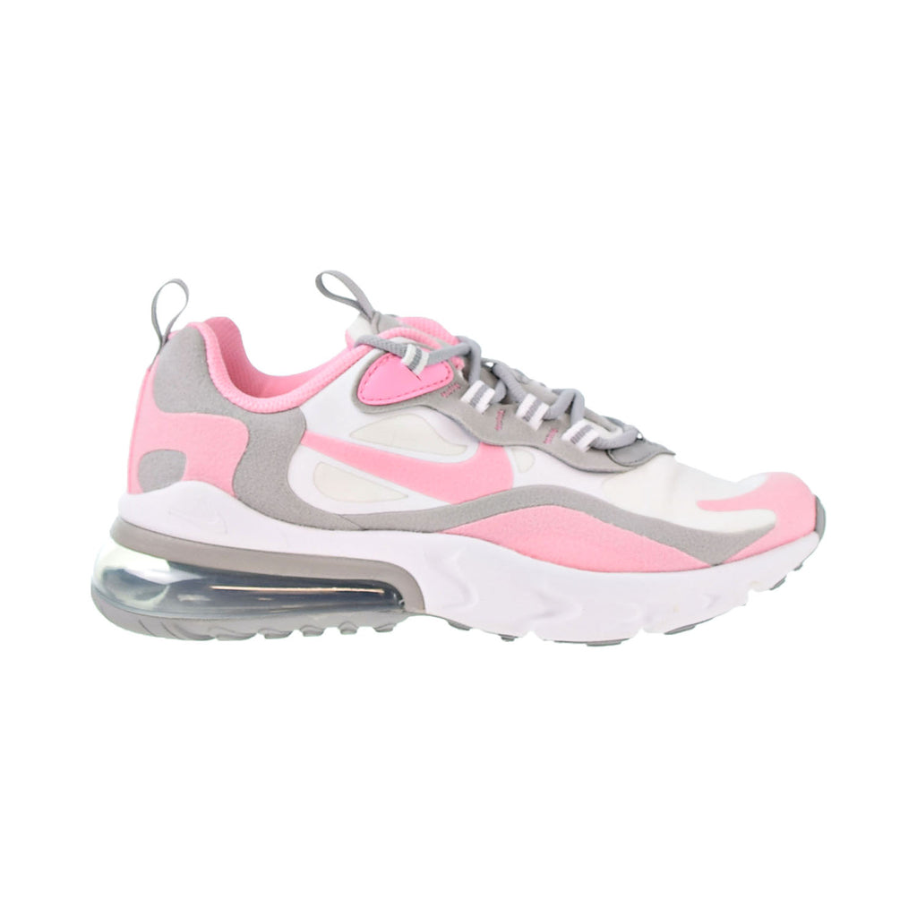 Nike Air Max 270 React Big Kid's Shoes White-Light Solar Flare Heather-Pink